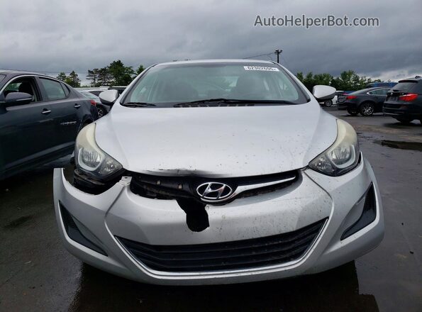 5NPDH4AE1GH738883 2016 HYUNDAI ELANTRA Серебряный Вид спереди