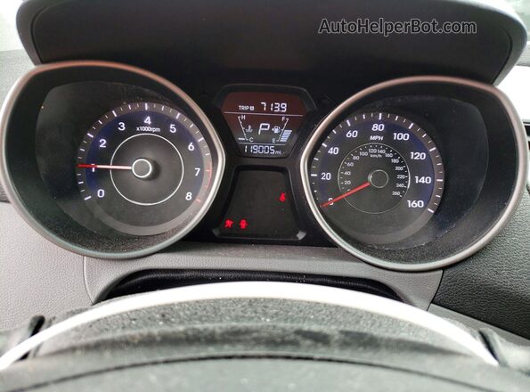 5NPDH4AE1GH738883 2016 HYUNDAI ELANTRA Серебряный Вид щитка приборов