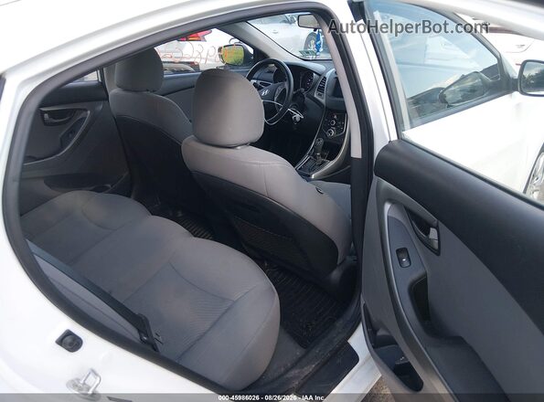 5NPDH4AE1GH752475 2016 HYUNDAI ELANTRA White VIN კოდის სტიკერის ხედი