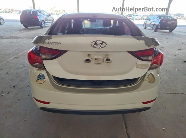 5NPDH4AE1GH757093 2016 HYUNDAI ELANTRA Белый Вид подкапотного пространства