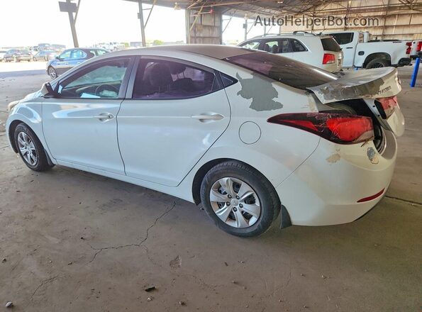 5NPDH4AE1GH757093 2016 HYUNDAI ELANTRA Белый Задняя правая четверть