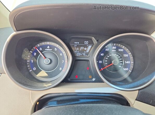 5NPDH4AE1GH768269 2016 HYUNDAI ELANTRA Tan Instrument cluster view