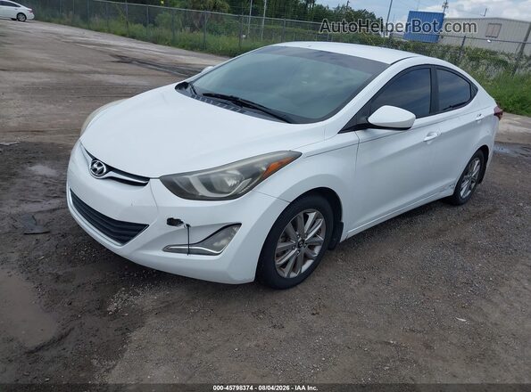5NPDH4AE1GH774184 2016 HYUNDAI ELANTRA White Front left