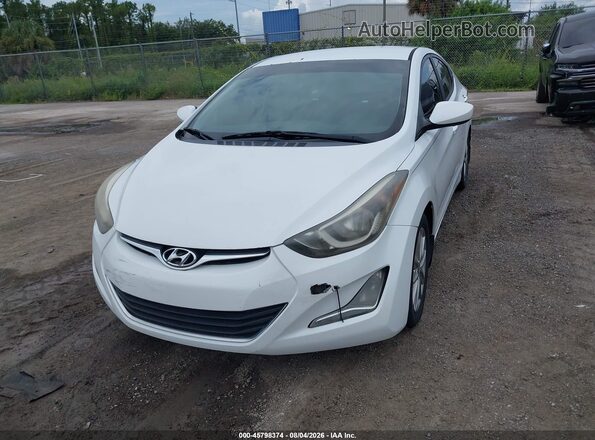 5NPDH4AE1GH774184 2016 HYUNDAI ELANTRA White Front view