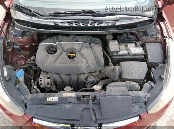 5NPDH4AE1GH780969 2016 HYUNDAI ELANTRA Red უკანა ხედი