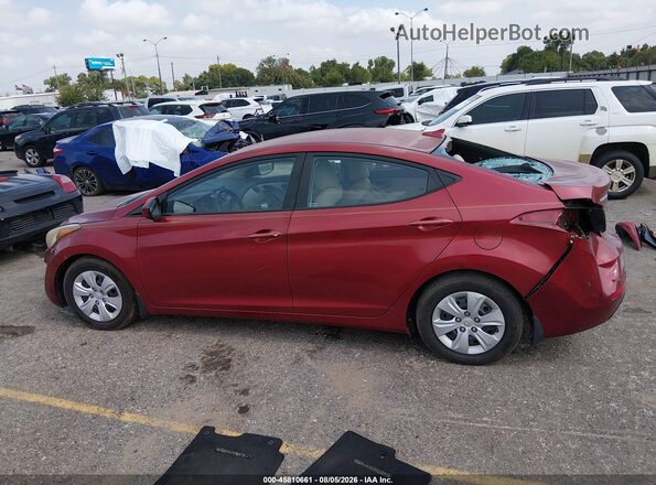 5NPDH4AE1GH780969 2016 HYUNDAI ELANTRA Red 