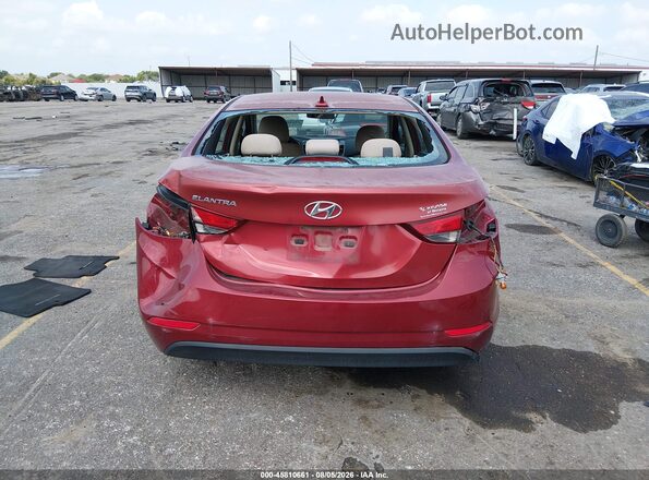 5NPDH4AE1GH780969 2016 HYUNDAI ELANTRA Red 