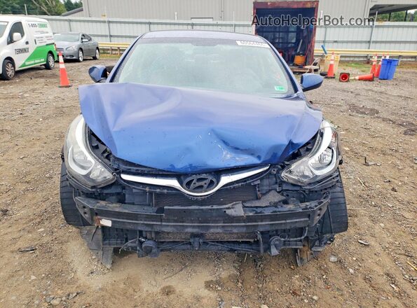 5NPDH4AE1GH789297 2016 HYUNDAI ELANTRA Blue Դիմացի տեսք