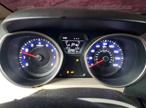 5NPDH4AE1GH789297 2016 HYUNDAI ELANTRA Blue Սարքավորումների վահանակի տեսք