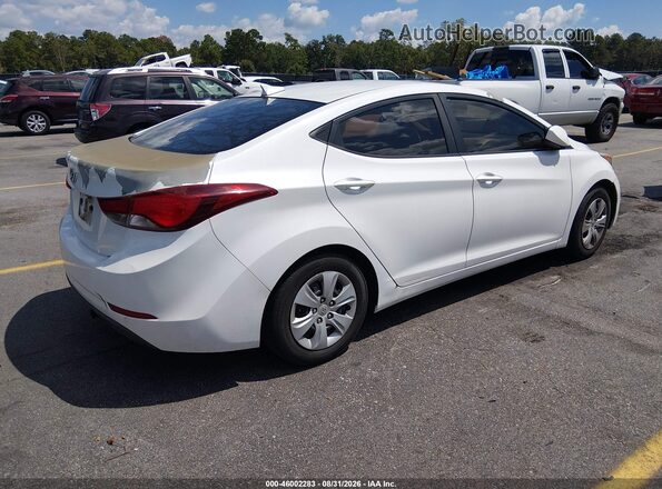 5NPDH4AE1GH792037 2016 HYUNDAI ELANTRA White Հետևի աջ