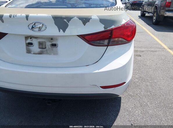 5NPDH4AE1GH792037 2016 HYUNDAI ELANTRA White Դիմացի տեսք