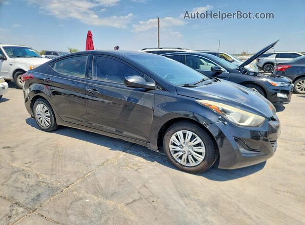 5NPDH4AE1GH792846 2016 HYUNDAI ELANTRA Black Передня права чверть