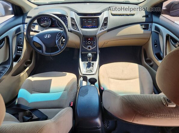 5NPDH4AE1GH792846 2016 HYUNDAI ELANTRA Black Вид панелі приладів