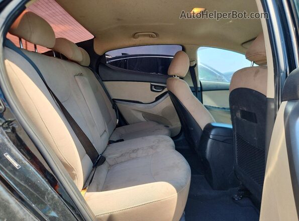 5NPDH4AE1GH792846 2016 HYUNDAI ELANTRA Black Вид задніх сидінь