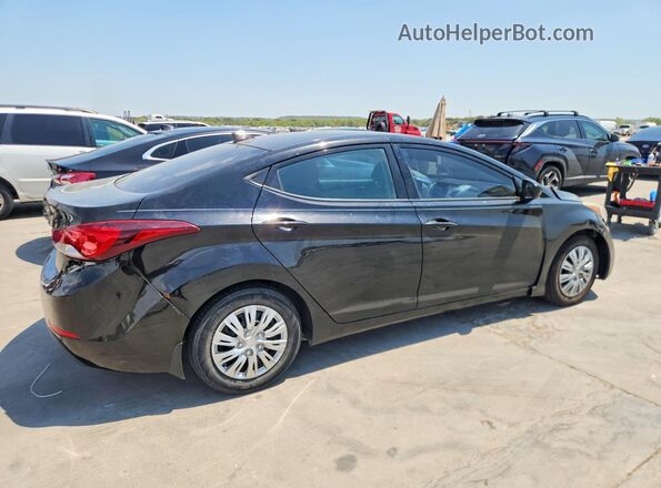 5NPDH4AE1GH792846 2016 HYUNDAI ELANTRA Black Задня права чверть