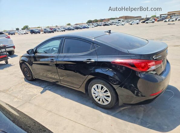 5NPDH4AE1GH792846 2016 HYUNDAI ELANTRA Black Задня ліва чверть