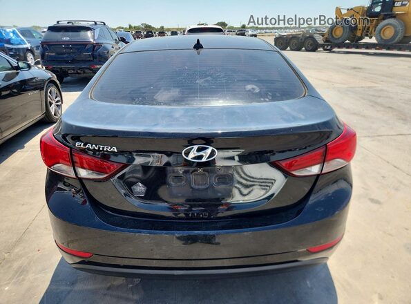 5NPDH4AE1GH792846 2016 HYUNDAI ELANTRA Black Вид ззаду