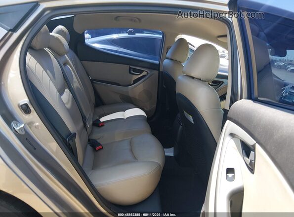 5NPDH4AE2GH656693 2016 HYUNDAI ELANTRA Brown VIN sticker view