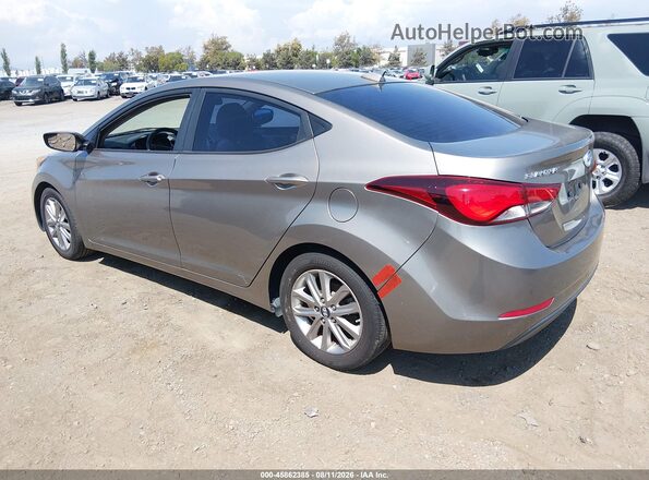 5NPDH4AE2GH656693 2016 HYUNDAI ELANTRA Brown Rear left