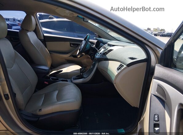 5NPDH4AE2GH656693 2016 HYUNDAI ELANTRA Brown Front interior view
