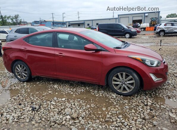 5NPDH4AE2GH683022 2016 HYUNDAI ELANTRA Burgundy Передня права чверть