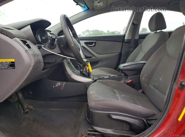 5NPDH4AE2GH683022 2016 HYUNDAI ELANTRA Burgundy Вид салону спереду