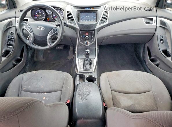 5NPDH4AE2GH683022 2016 HYUNDAI ELANTRA Burgundy Вид панелі приладів