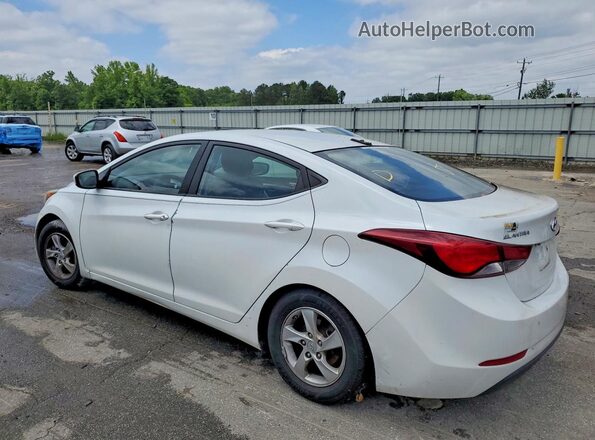 5NPDH4AE2GH715354 2016 HYUNDAI ELANTRA Белый Задняя левая четверть
