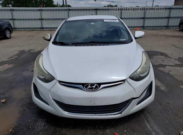 5NPDH4AE2GH715354 2016 HYUNDAI ELANTRA Белый Вид спереди