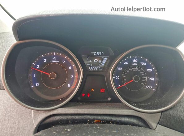 5NPDH4AE2GH715354 2016 HYUNDAI ELANTRA Белый Вид щитка приборов