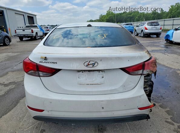 5NPDH4AE2GH715354 2016 HYUNDAI ELANTRA Белый Вид сзади