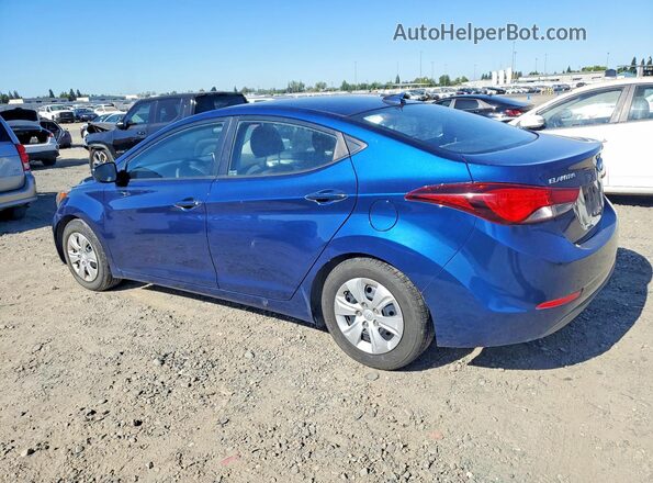 5NPDH4AE2GH715869 2016 HYUNDAI ELANTRA Blue Tył lewy