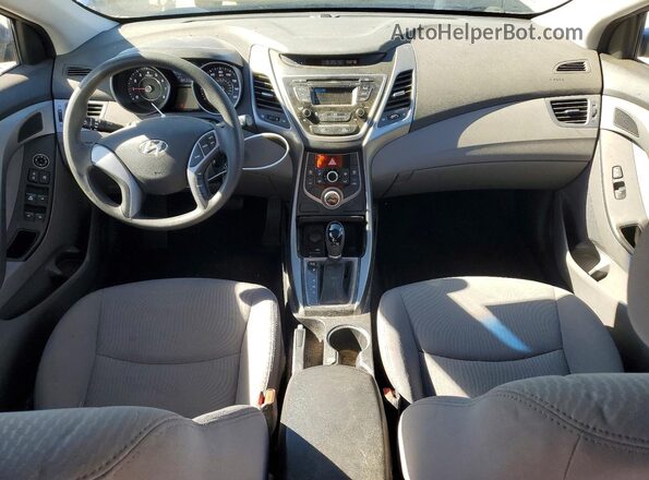 5NPDH4AE2GH715869 2016 HYUNDAI ELANTRA Blue Widok deski rozdzielczej