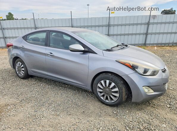 5NPDH4AE2GH725396 2016 HYUNDAI ELANTRA Gray Przód prawy