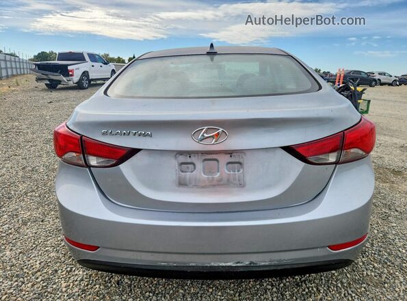5NPDH4AE2GH725396 2016 HYUNDAI ELANTRA Gray Widok z tyłu