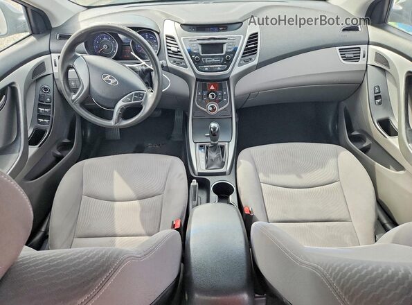 5NPDH4AE2GH725396 2016 HYUNDAI ELANTRA Gray Widok deski rozdzielczej