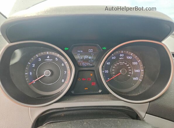 5NPDH4AE2GH725396 2016 HYUNDAI ELANTRA Gray Widok zestawu wskaźników