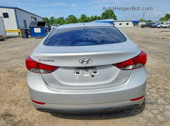 5NPDH4AE2GH732042 2016 HYUNDAI ELANTRA Silver Вид ззаду