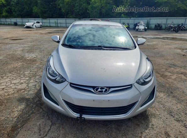 5NPDH4AE2GH732042 2016 HYUNDAI ELANTRA Silver Вид спереду