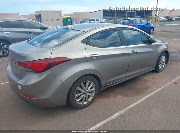 5NPDH4AE2GH741307 2016 HYUNDAI ELANTRA Коричневый Задняя правая четверть