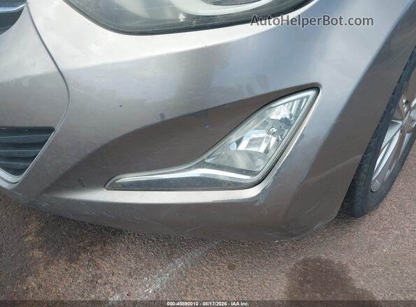 5NPDH4AE2GH741307 2016 HYUNDAI ELANTRA Коричневый Вид спереди