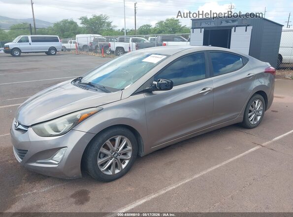 5NPDH4AE2GH741307 2016 HYUNDAI ELANTRA Коричневый Передняя левая четверть