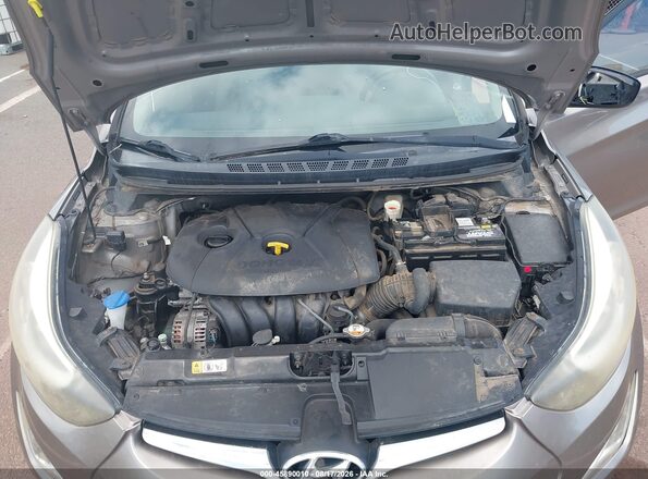 5NPDH4AE2GH741307 2016 HYUNDAI ELANTRA Коричневый Вид сзади