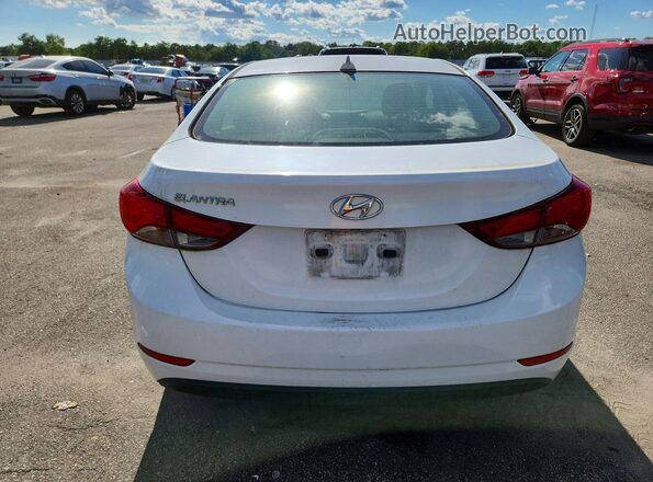 5NPDH4AE2GH744515 2016 HYUNDAI ELANTRA White Вид задніх сидінь