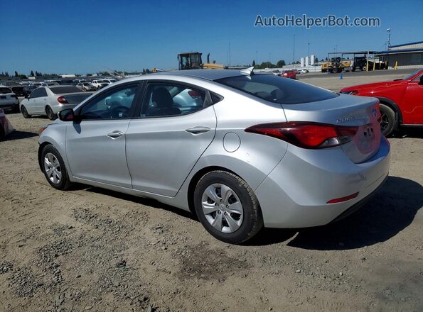 5NPDH4AE2GH751707 2016 HYUNDAI ELANTRA Silver Rear left