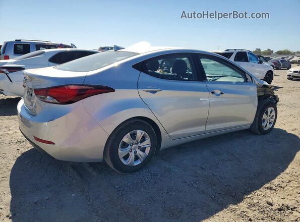 5NPDH4AE2GH751707 2016 HYUNDAI ELANTRA Silver Rear right