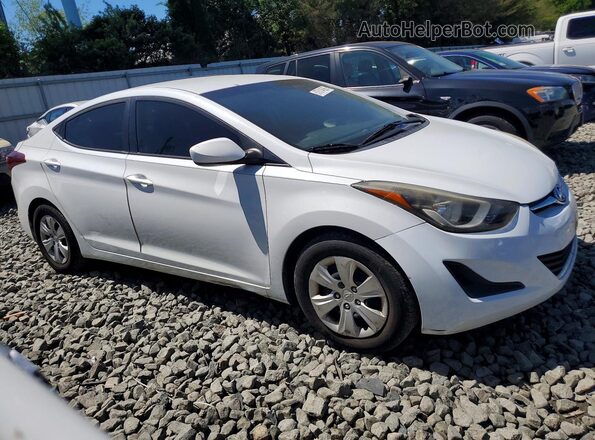 5NPDH4AE2GH772363 2016 HYUNDAI ELANTRA White წინა მარჯვენა