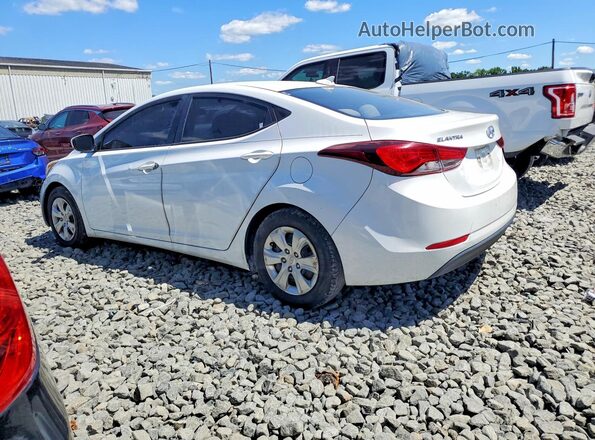 5NPDH4AE2GH772363 2016 HYUNDAI ELANTRA White უკანა მარცხენა