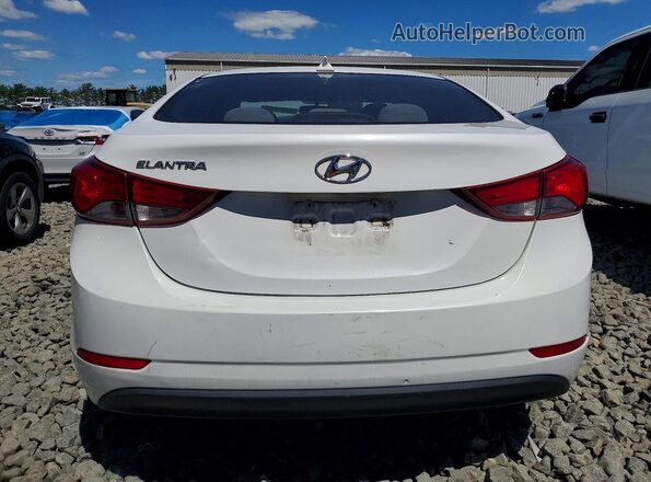 5NPDH4AE2GH772363 2016 HYUNDAI ELANTRA White უკანა ხედი