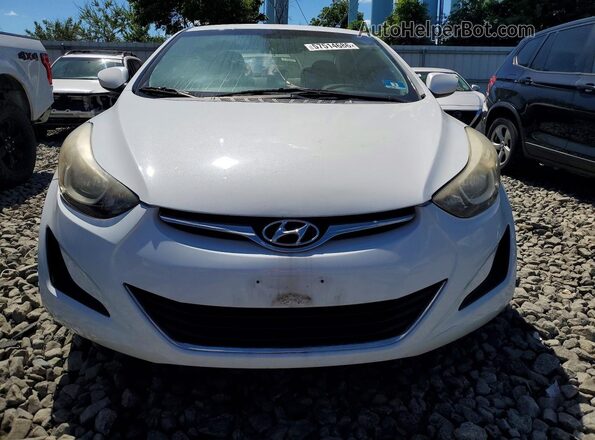 5NPDH4AE2GH772363 2016 HYUNDAI ELANTRA White წინა ხედი